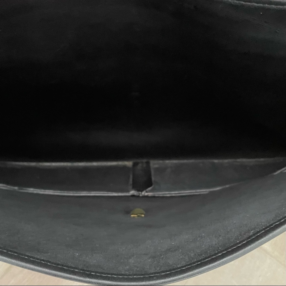Vintage Laura USA Black Leather and Brass Briefcase Bag - Picture 11 of 12